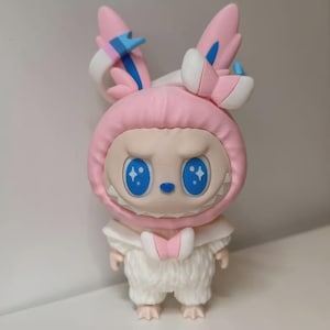 Labubu Sylveon - STL Model for Resin Printer Figure 3D Printing - High Quality Diorama