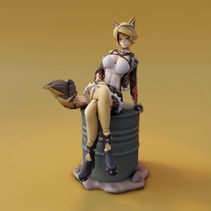 Pulchara From Zenless Zone Zero - STL Model for Resin Printer Figure 3D Printing - High Quality Diorama