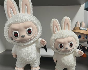 Labubu Angel (Three forms, Rotatable Eyeballs ) - STL/3MF Model for Resin Printer Figure 3D Printing - High Quality Diorama