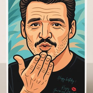 Birthday card Design Pedro Pascal
