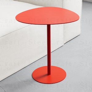 Amorphous Metal Coffee Table: Modern Art, Electro Powder Coated Steel