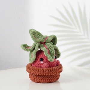Radish Pot Amigurumi Crochet Pattern – Plush Decor (PDF Download)