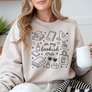 Bookish PNG Clipart Design In My Bookish Era Sublimation Instant Download Bookish T-Shirt Bookish Sticker Design Gift for Readers PNG