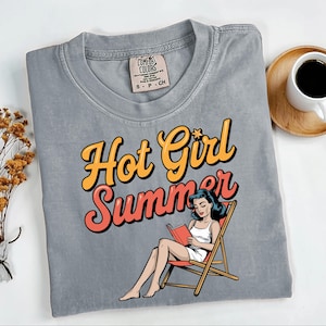 Hot Girl Summer Bookish PNG Clipart Design Summer Reading Sublimation Instant Download Bookish T-Shirt Bookish Sticker Gift for Readers PNG