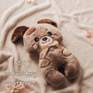 Puppy In-the-Hoop Embroidery – ITH Dog with Commercial License (3 Sizes + PDF Tutorial)