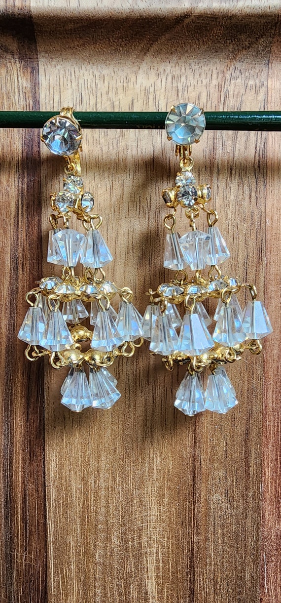 Vintage chandelier dangle earrings