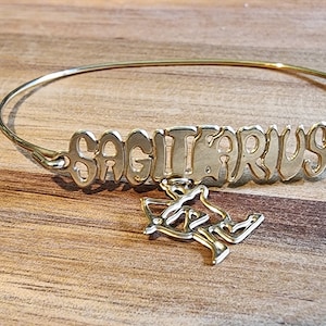 Sagittarius zodiac charm bracelet