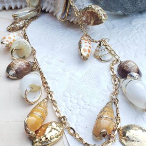 Vintage boho shell necklace