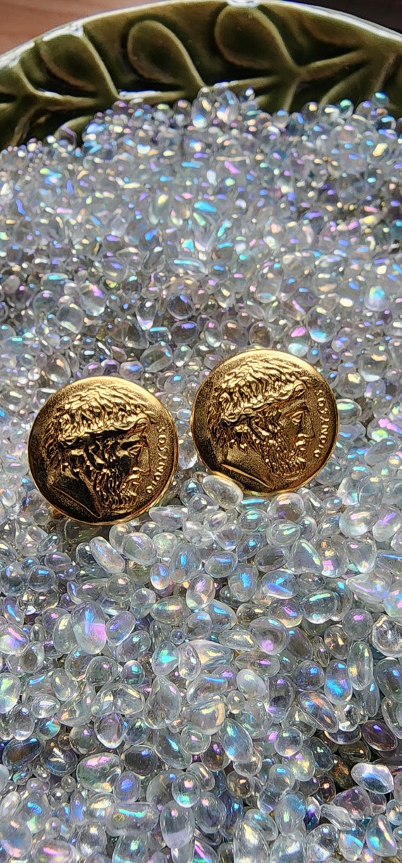 Napier dionysos coin earrings