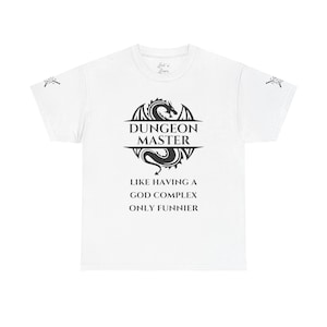 Dungeon Master Shirt, Funny DnD Tee for DM, Unisex RPG T-Shirt, Dungeons & Dragons Gift, TTRPG Gamer Shirt, Nerdy Fantasy Apparel
