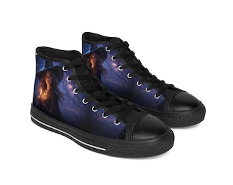 Celestial High Top Sneakers: Witchycore Fashion Shoes