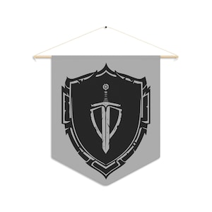 Fighter Wall Pennant - Home Decor, Gaming Room Banner, Unique Gift for Gamers, Renaissance Fair Decoration, Personalized Wall Art, DND