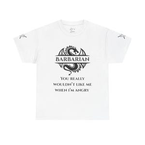 Barbarian Tee, Funny DnD Shirt for Gamers, Unisex Barbarian Class T-Shirt, RPG Gift, Dungeons and Dragons Apparel, Fantasy Gaming Tee