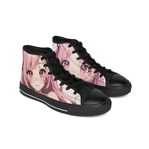 Anime High Top Canvas Sneakers: Otaku Streetwear Fashion