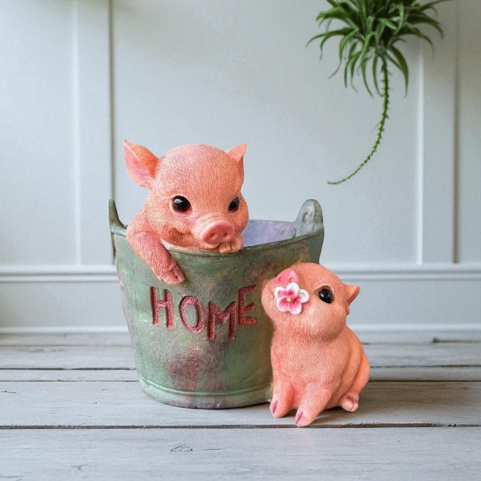 手作りの子豚の置物 小さくて精巧な素朴な - Etsy 日本