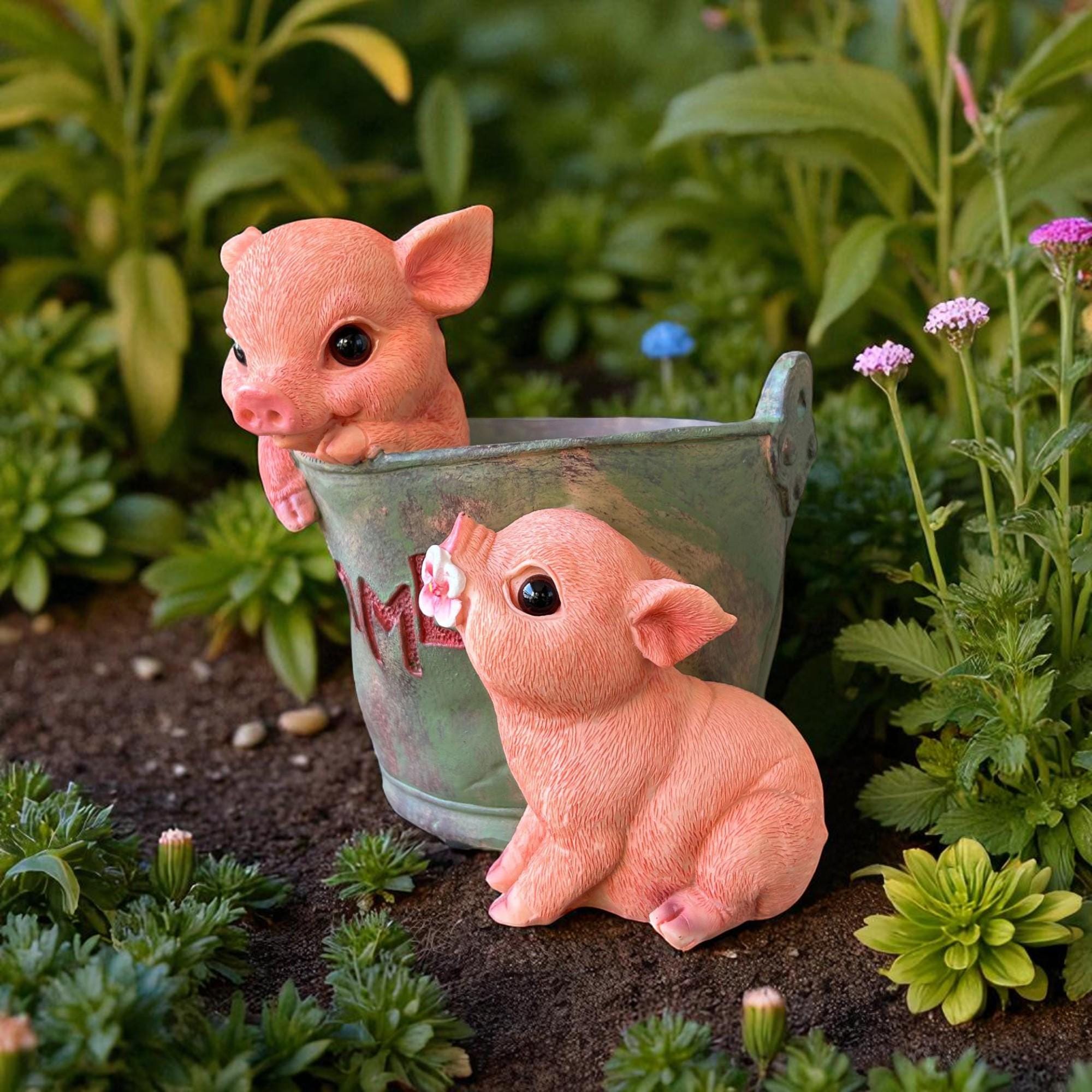 手作りの子豚の置物 小さくて精巧な素朴な - Etsy 日本