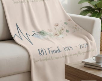 Manta personalizada para enfermeras jubiladas - Diseño floral colorido, regalo para enfermeras jubiladas, manta de recuerdo personalizada
