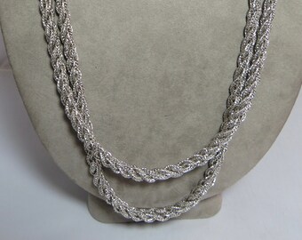 14k Gold Italy Signed Flat AURAFIN Herringbone 20