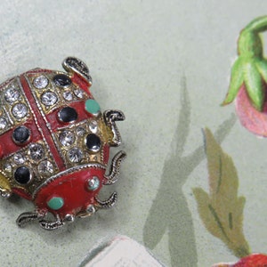 LOUIS VUITTON Monogram Vintage Hair Pin Ladybug Gold Hearts Set of 3 Type