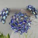 Beautiful Blue B. DAVID Aurora Borealis Rhinestone Brooch & Earrings Set OCM28
