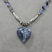 Southwestern Silver & Sodalite Heart Necklace PAB2
