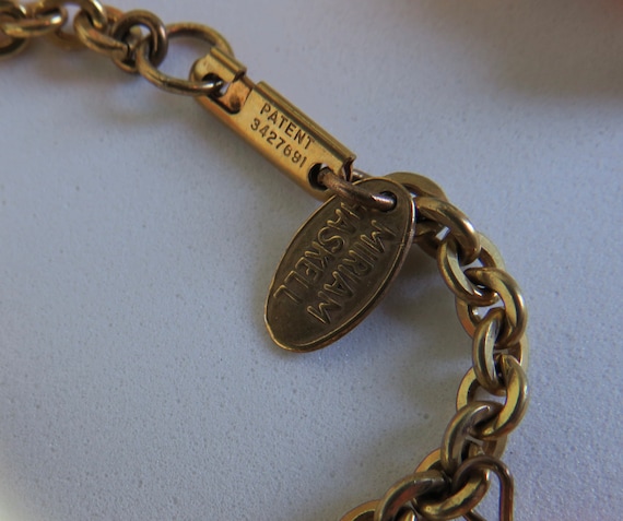 MIRIAM HASKELL Signed Mother of Pearl & Quartz Ch… - image 7