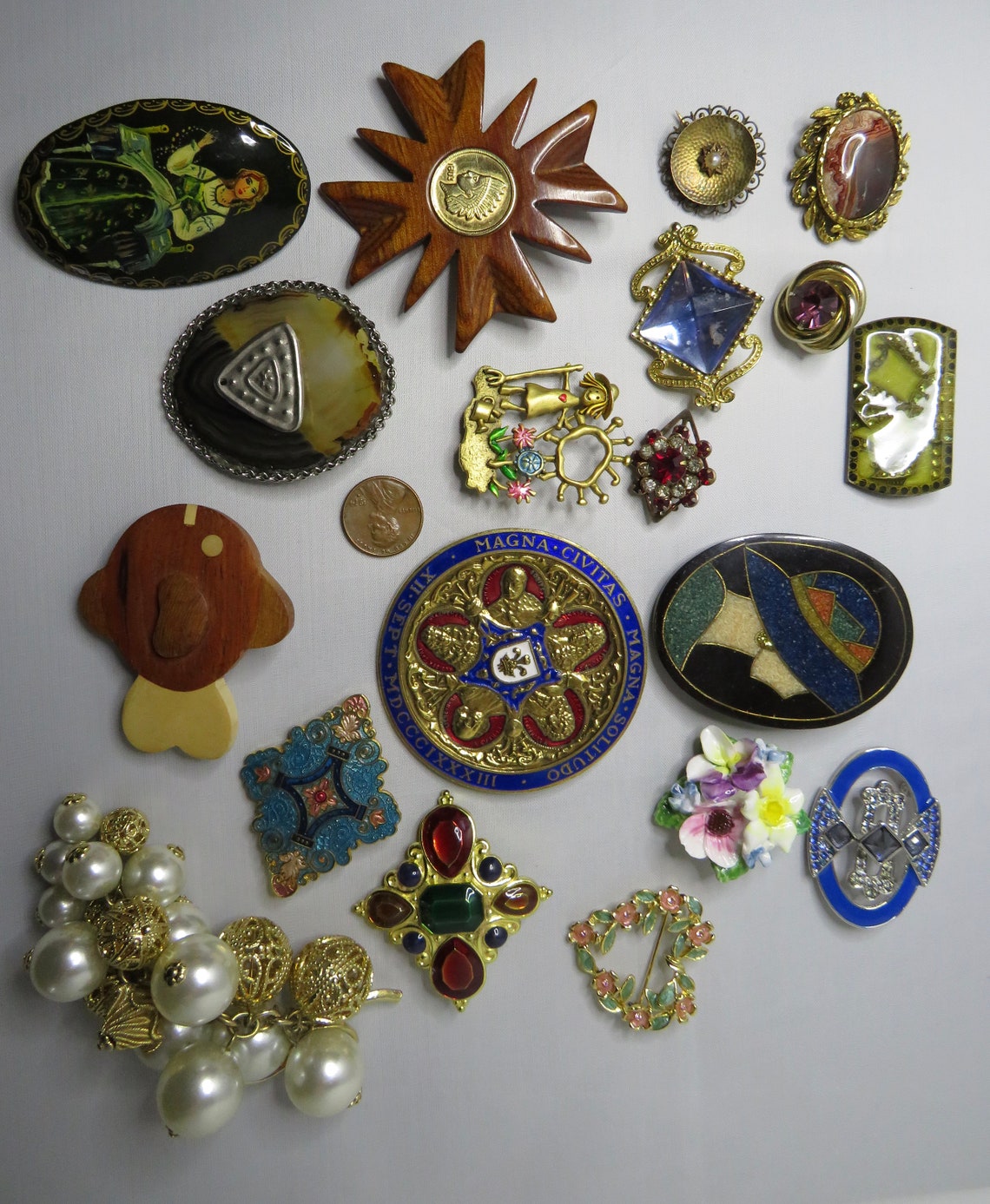 18 Pc Destash Vintage Brooch Lot SDB15 - Etsy