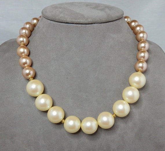 Vintage Monet Pearl Beaded Necklace Pearl Necklace Wedding Necklace - Etsy  Singapore