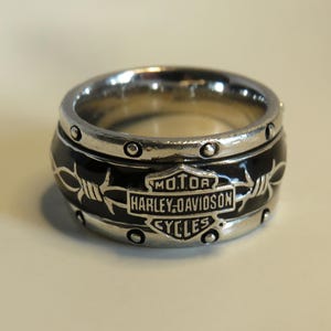 Harley Davidson Ring - Etsy
