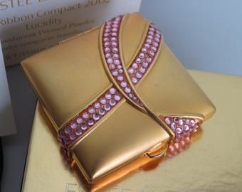 Estée Lauder PINK RIBBON, Translucent Pressed Powder Compact, MIB - Unused In Original Box    ZD49