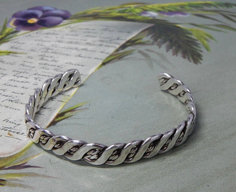 Braided .925 Sterling Silver Cuff Bracelet from Bali main image 1