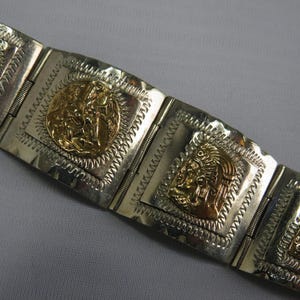 Taxco Mexican Silver Aztec Bracelet - Etsy