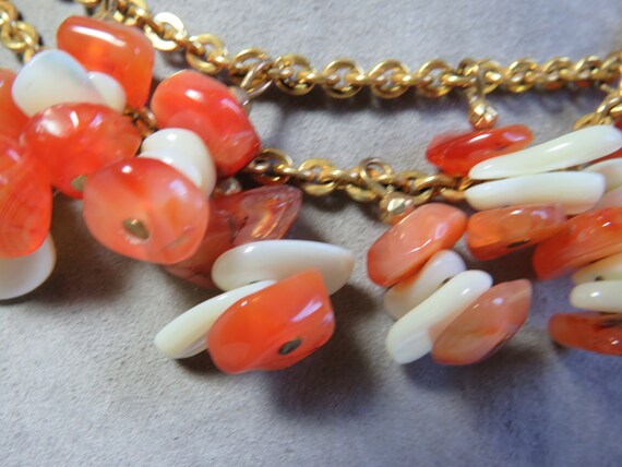 MIRIAM HASKELL Signed Mother of Pearl & Quartz Ch… - image 6