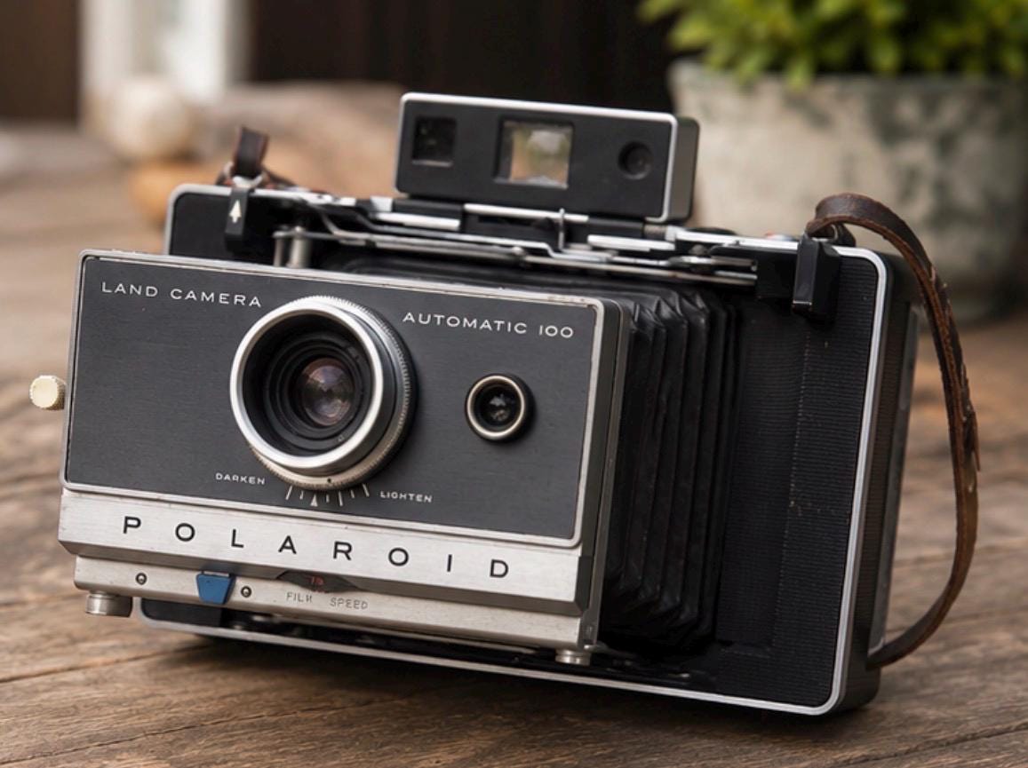Vintage Polaroid Camera With Leather Case - Etsy
