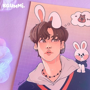 Lee Know Bunny - Stray Kids Druck