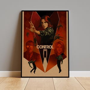 Control Poster Print on Kraft Paper | Vintage Wall Art | Perfect for Home Decor, Cool Rooms & Unique Gifts