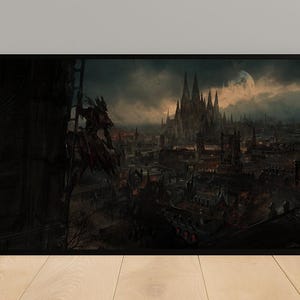 Bloodborne Poster Print on Kraft Paper | Vintage Wall Art | Perfect for Home Decor, Cool Rooms & Unique Gifts