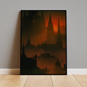 Bloodborne Poster Print on Kraft Paper | Vintage Wall Art | Perfect for Home Decor, Cool Rooms & Unique Gifts