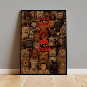 Isle of Dogs Poster Print on Kraft Paper | Vintage Wall Art | Perfect for Home Decor, Cool Rooms & Unique Gifts