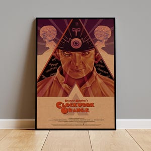A Clockwork Orange Poster Print on Kraft Paper | Vintage Wall Art | Perfect for Home Decor, Cool Rooms & Unique Gifts