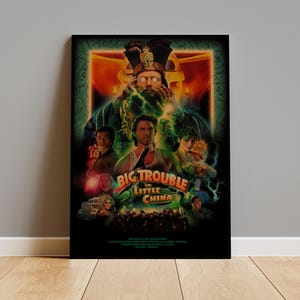 Big Trouble in Little China Poster Print on Kraft Paper | Vintage Wall Art | Perfect for Home Decor, Cool Rooms & Unique Gifts