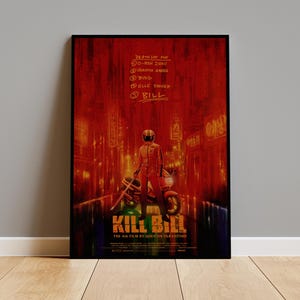 Kill Bill Poster Print on Kraft Paper | Vintage Wall Art | Perfect for Home Decor, Cool Rooms & Unique Gifts
