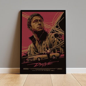 Drive Poster Print on Kraft Paper | Vintage Wall Art | Perfect for Home Decor, Cool Rooms & Unique Gifts