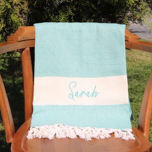 Toalhas personalizadas para despedida de solteira - Toalha de mão turca de algodão - Toalha de praia personalizada - Lembrancinhas para chá de panela - Presente para madrinhas