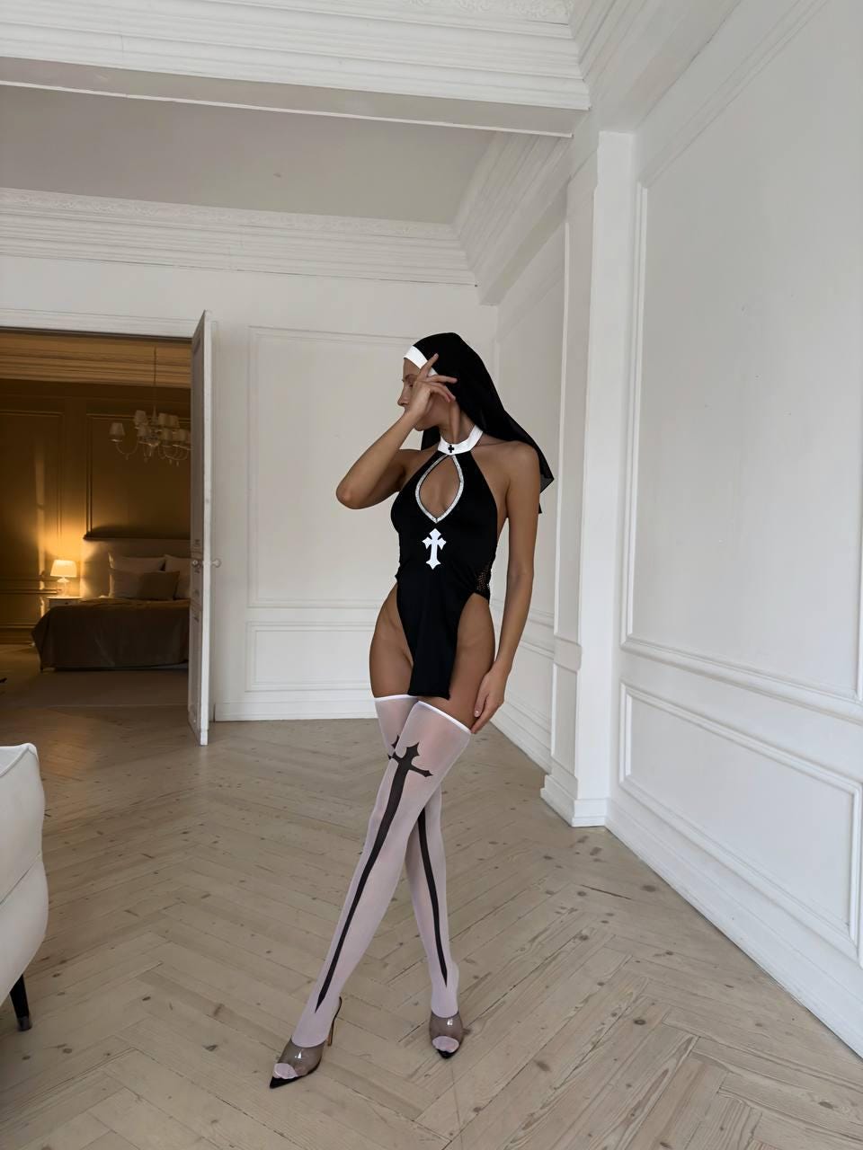 wedding rehearsal dress Ivory Charmeuse Halter Floor Length Rehearsal Dinner Dress