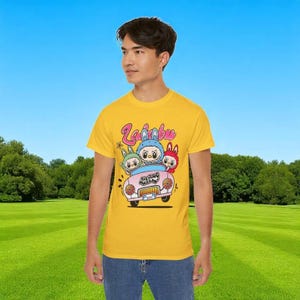 Cute Labubu T-shirt - Custom Colors Tee - Comfort Colors Labubu Custom T-Shirt, Personalized Labubu Shirt, Labubu Shirt - Monster cartoon