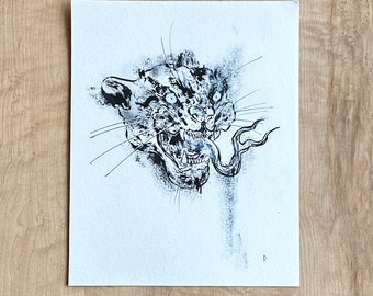 Jaguar Ink (original drawing on paper)