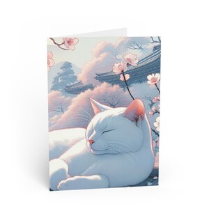 Cartes de voeux chat fleuri, Cartes chat mignon, Cartes florales, Cartes pour amoureux des animaux de compagnie, Cartes d'anniversaire, Cartes faites main, Cadeaux pour les amoureux des chats