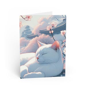 Cartes de voeux chat fleuri, Cartes chat mignon, Cartes florales, Cartes pour amoureux des animaux de compagnie, Cartes d'anniversaire, Cartes faites main, Cadeaux pour les amoureux des chats