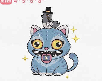 Diseño de bordado de cazador de demonios de Kpop, archivo de bordado a máquina de Derpy, descarga instantánea Dst Pes Exp Jef Vp3